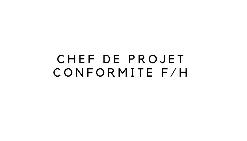 Chef de projet conformité